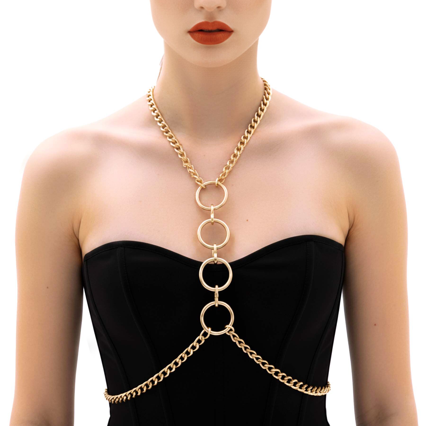 Металева портупея Art of Sex - Mango, колір золото, XS-2XL - Зображення 2