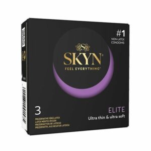 Безлатексні преміум-презервативи SKYN Elite 3 шт, ультратонкі (м'ята паковання!!!)