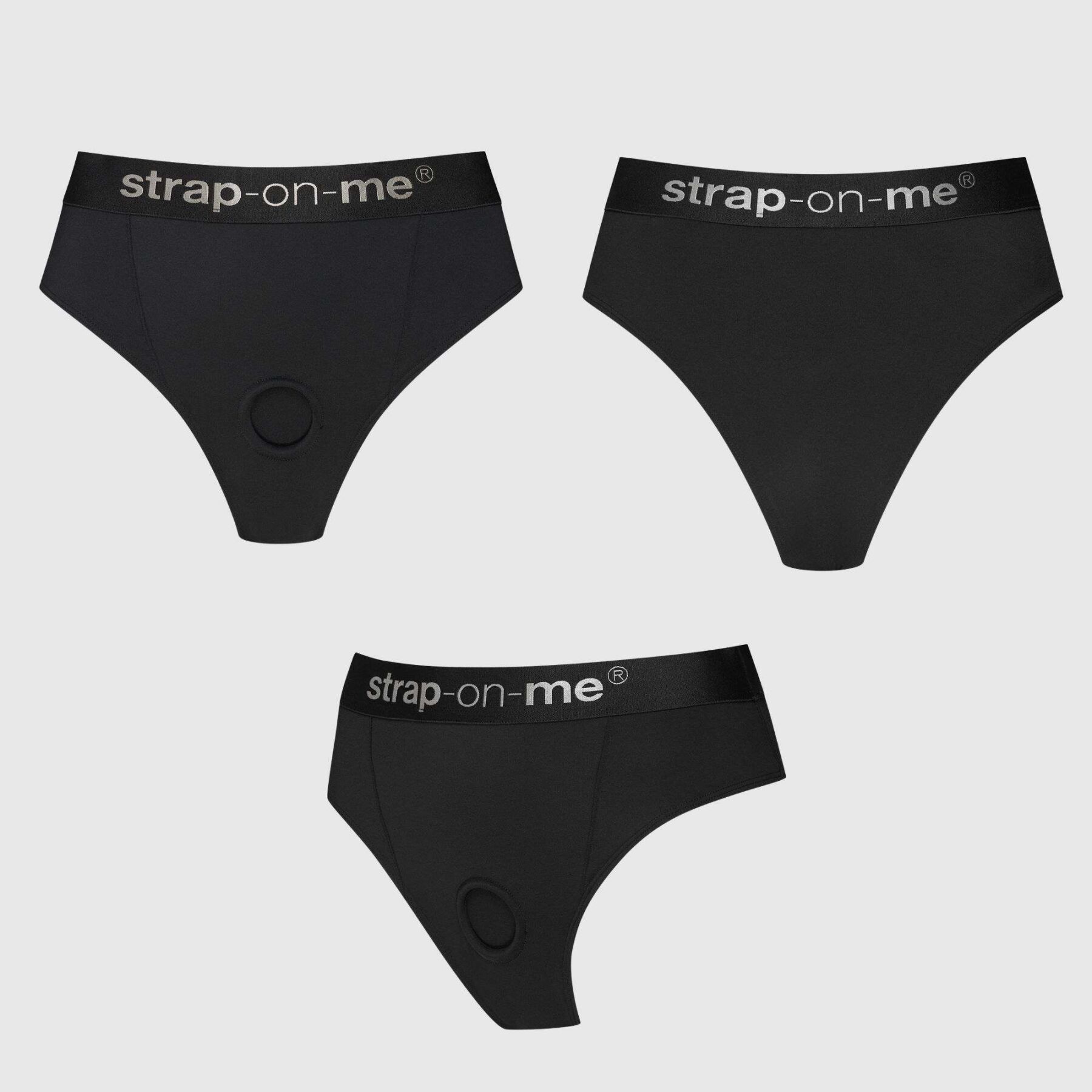 Трусики з фіксацією дилдо Strap-On-Me Harness Lingerie Idole - L - Black - Зображення 2