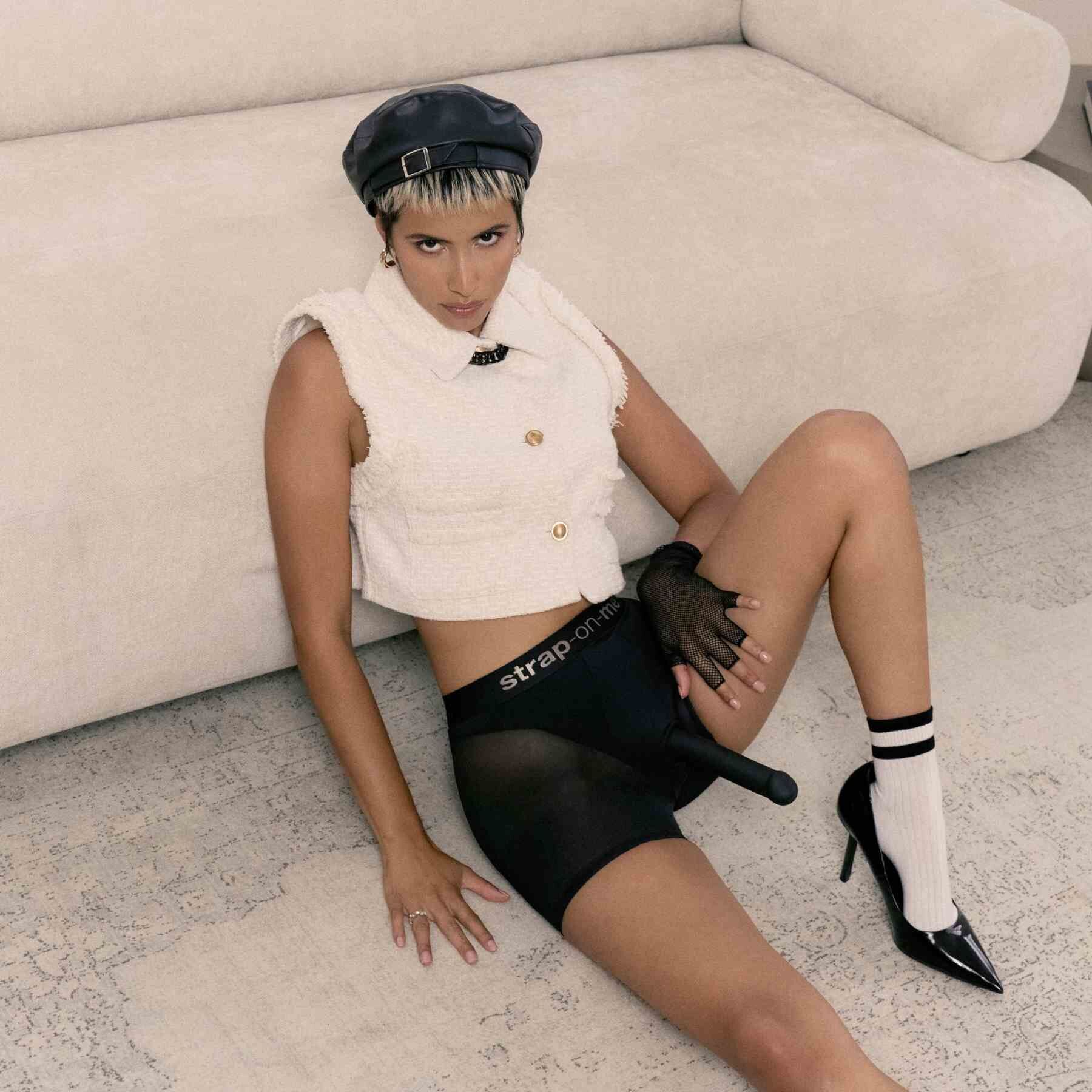 Шорти з фіксацією ділдо Strap-On-Me Harness Lingerie Halo - M - Black - Зображення 8