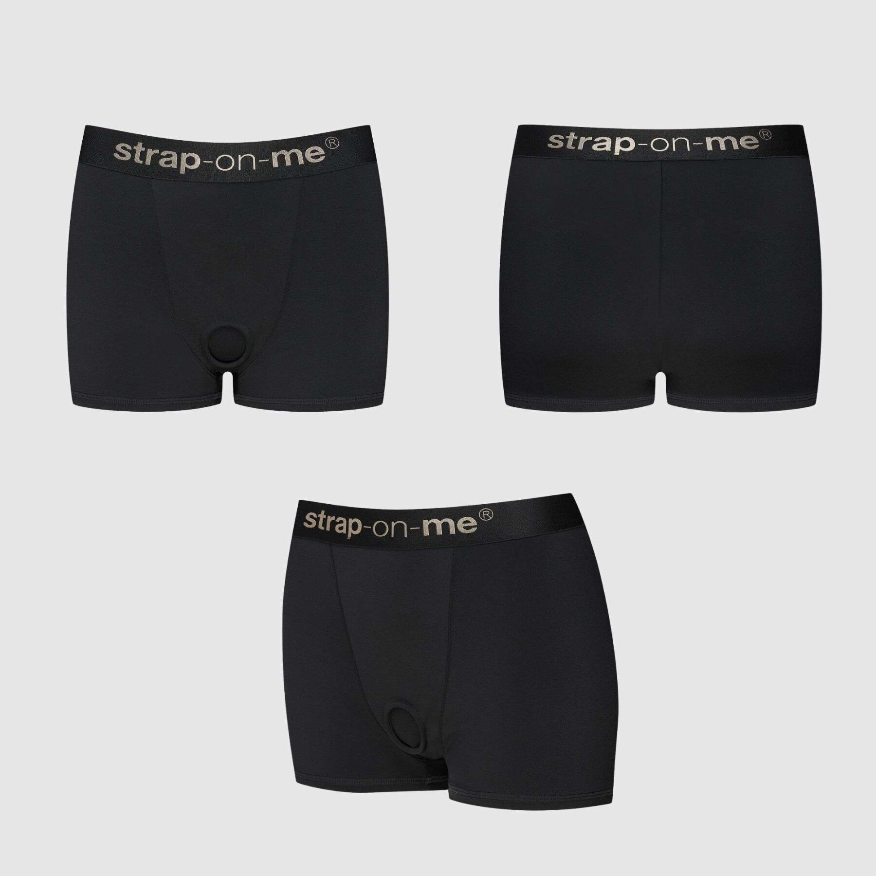 Шорти з фіксацією ділдо Strap-On-Me Harness Lingerie Allure - XL - Black - Зображення 2