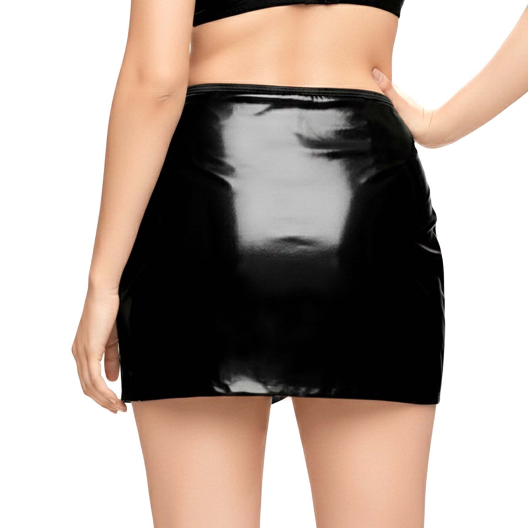 Лакована сексуальна спідниця Art of Sex - Malibu, колір чорний, XS-M - Зображення 2