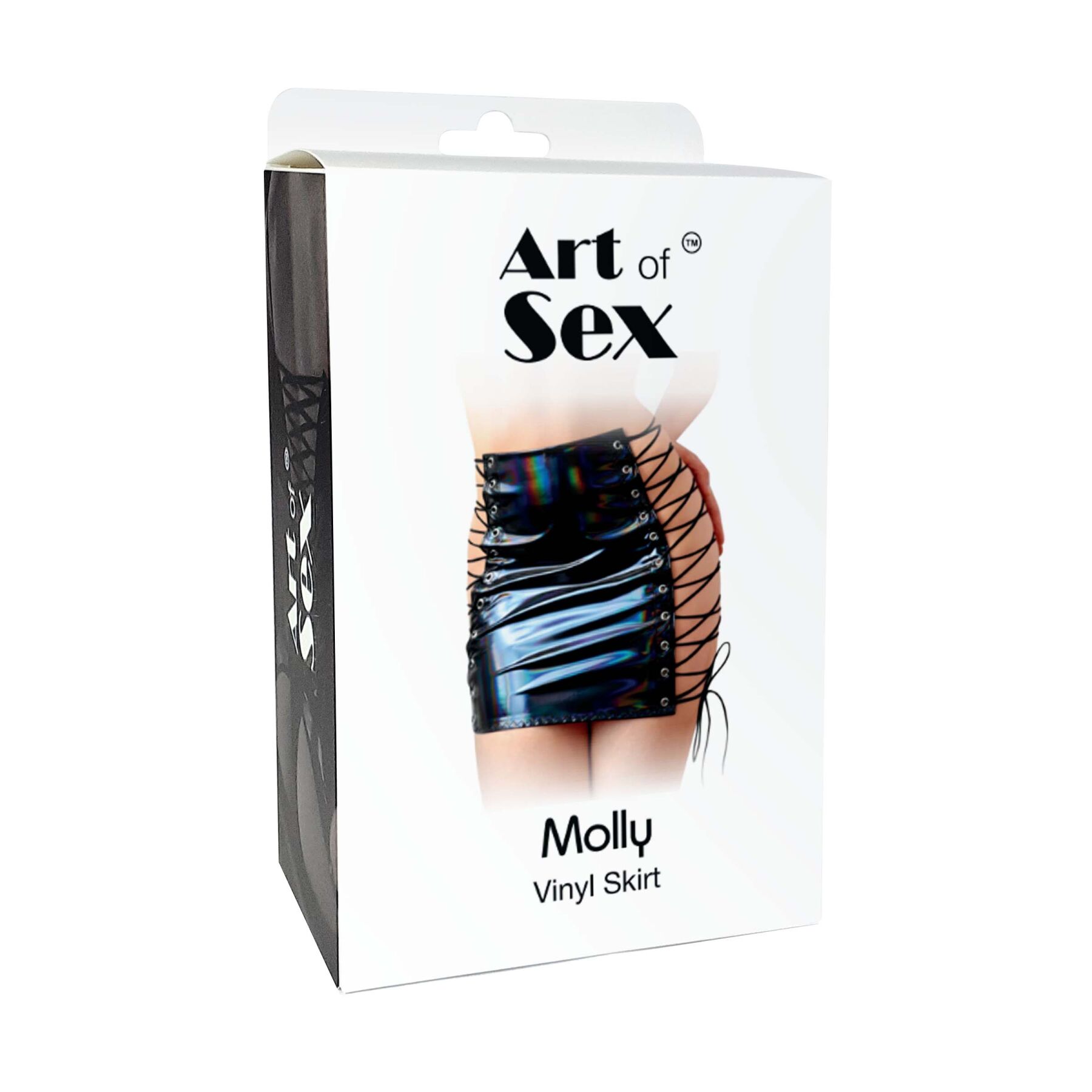 Лакована спідниця на шнурівці Art of Sex - Molly, колір червоний, XS-M - Зображення 3