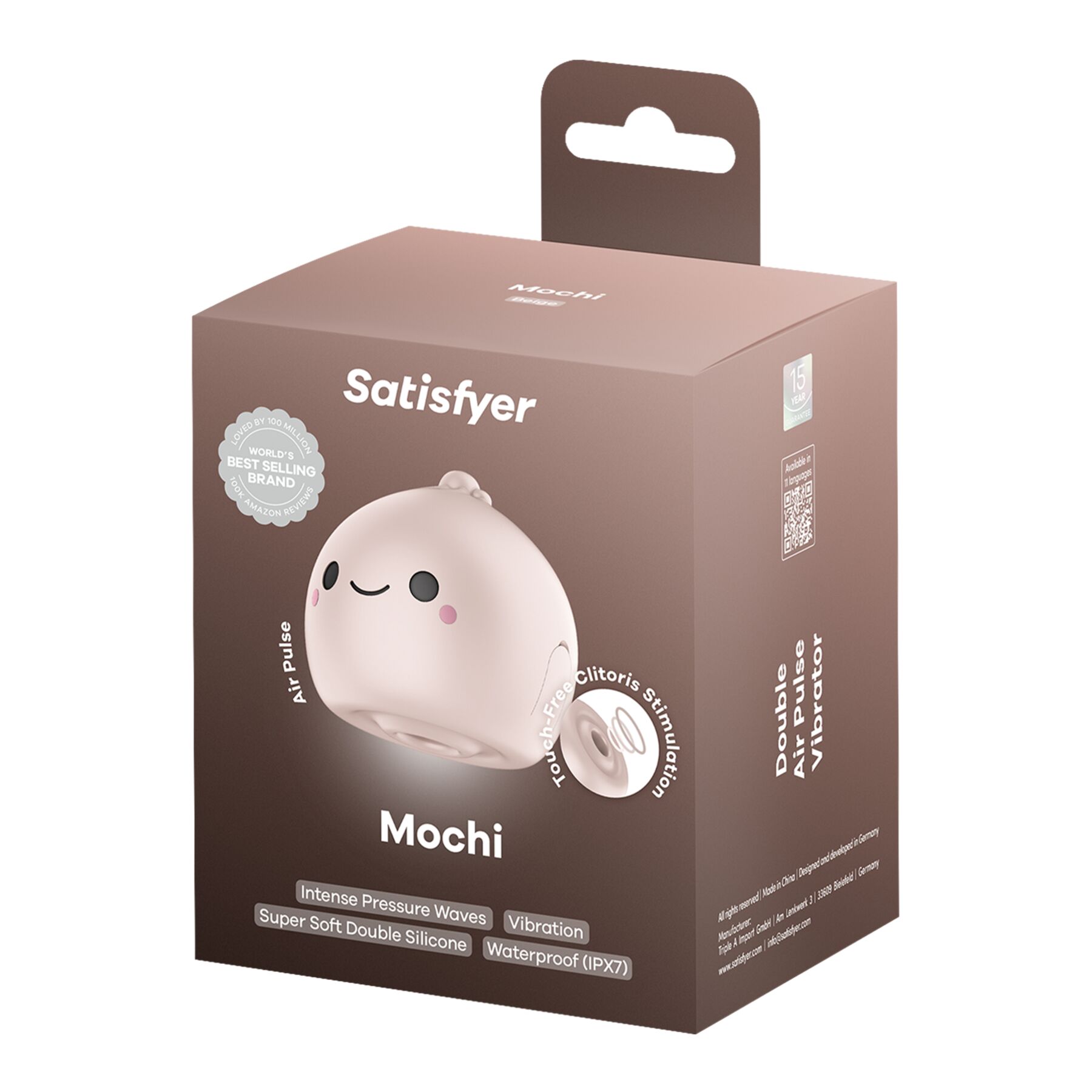 Вакуумний кліторальний стимулятор Satisfyer Mochi Beige - Зображення 5