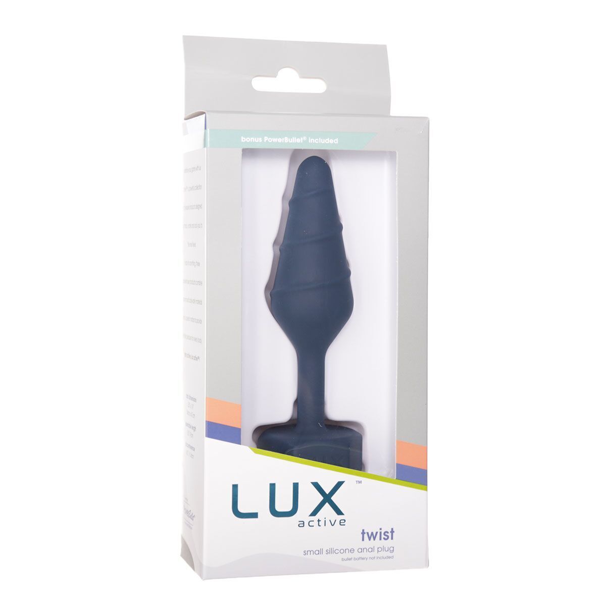 Анальна пробка Lux Active Twist Plug Small Blue (м'яте паковання!!!) - Зображення 8