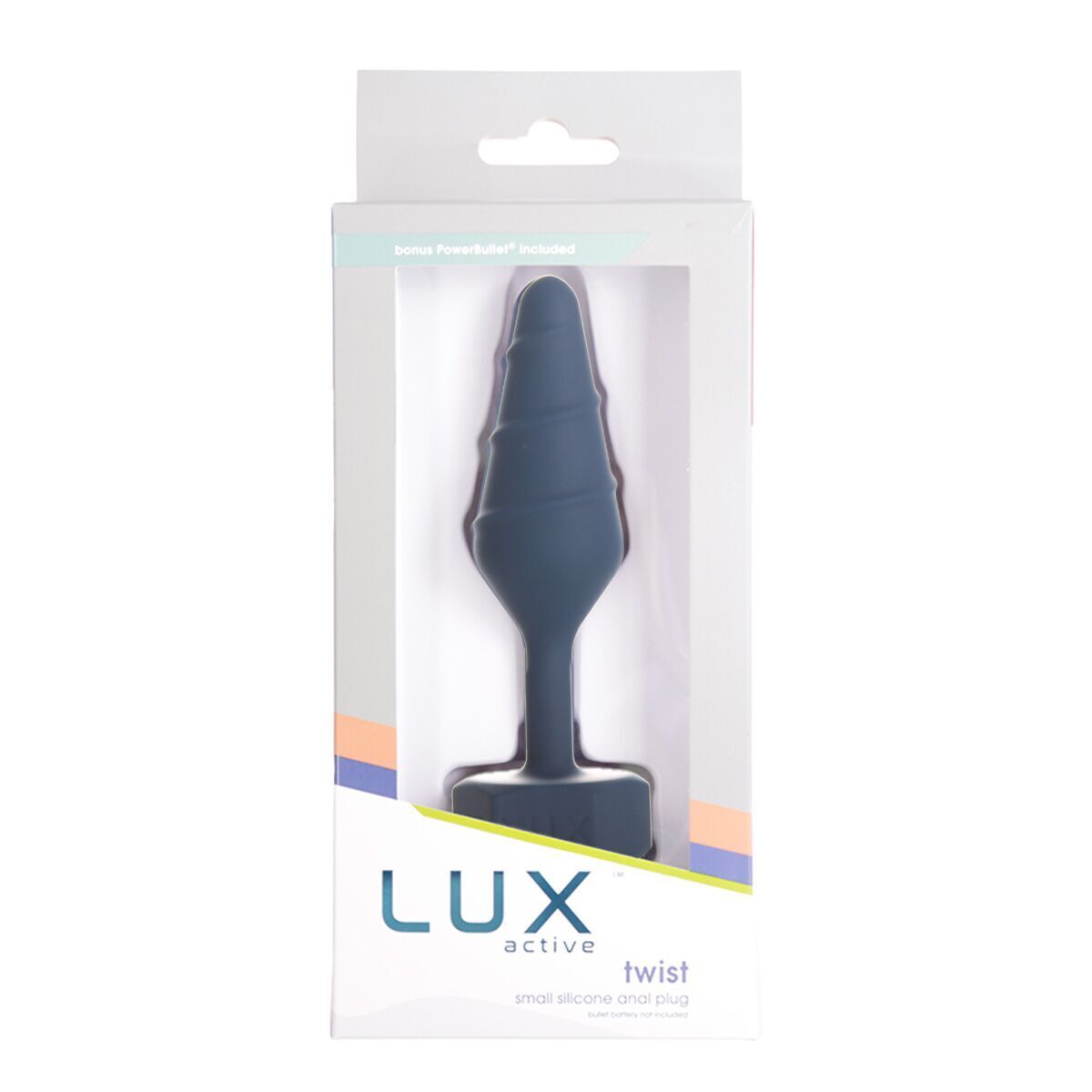 Анальна пробка Lux Active Twist Plug Small Blue (м'яте паковання!!!) - Зображення 7