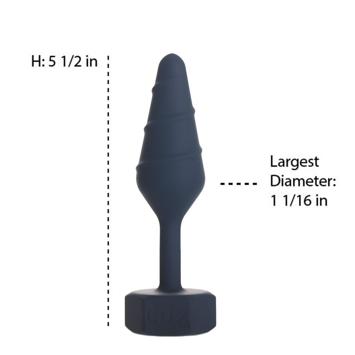 Анальна пробка Lux Active Twist Plug Small Blue (м'яте паковання!!!) - Зображення 5