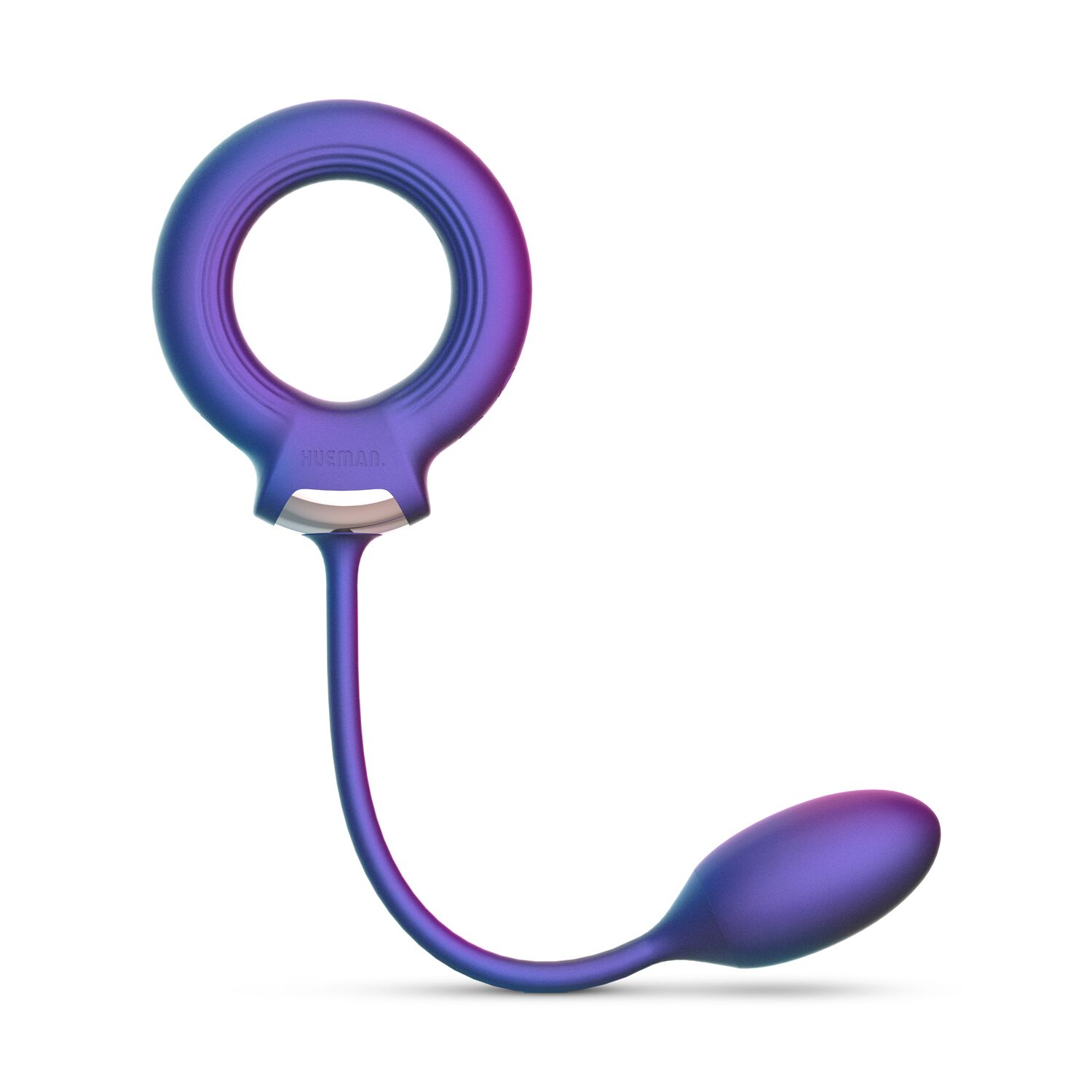 Ерекційне віброкільце з віброяйцем Hueman - Eclipse Anal Vibrator - Зображення 2