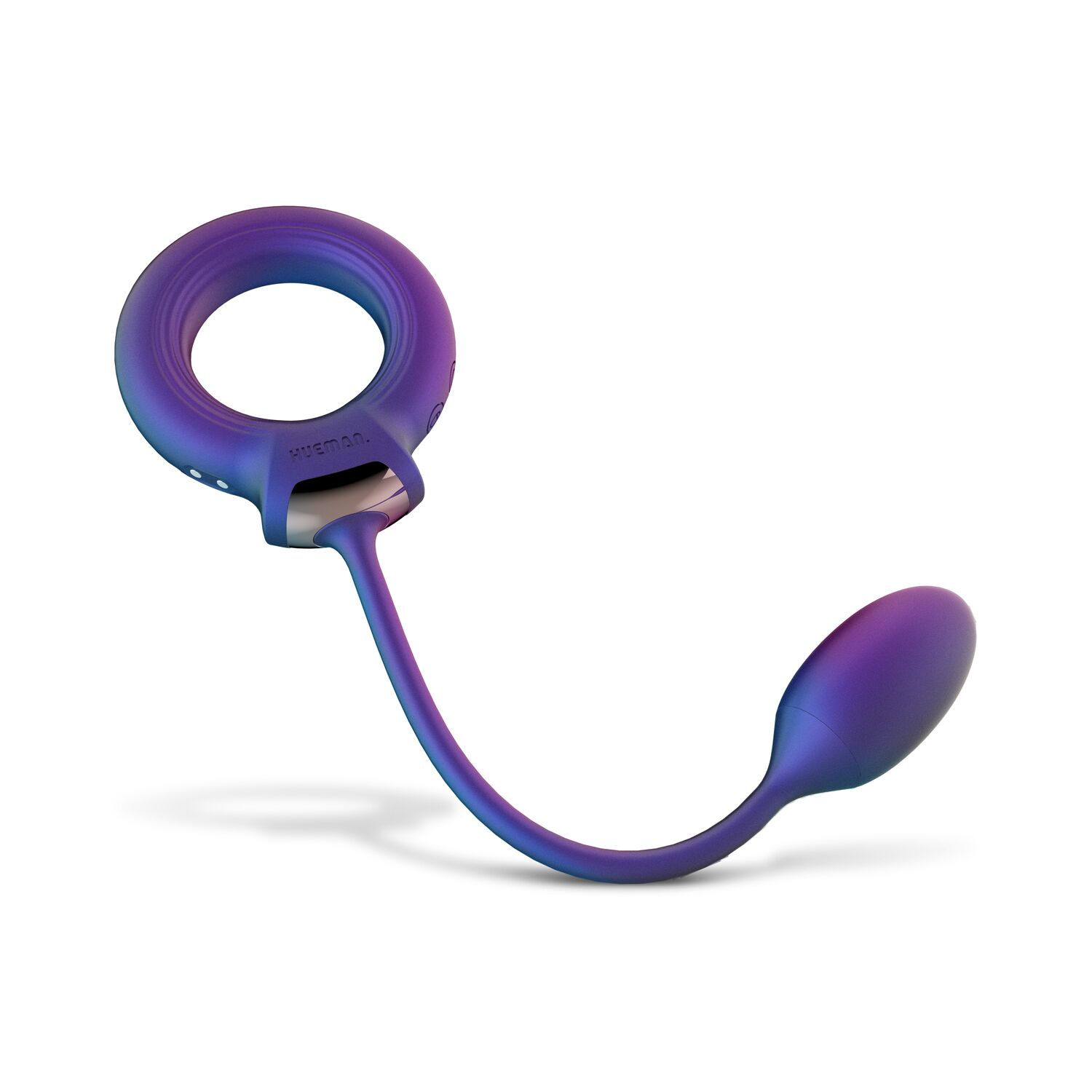 Ерекційне віброкільце з віброяйцем Hueman - Eclipse Anal Vibrator - Зображення 5