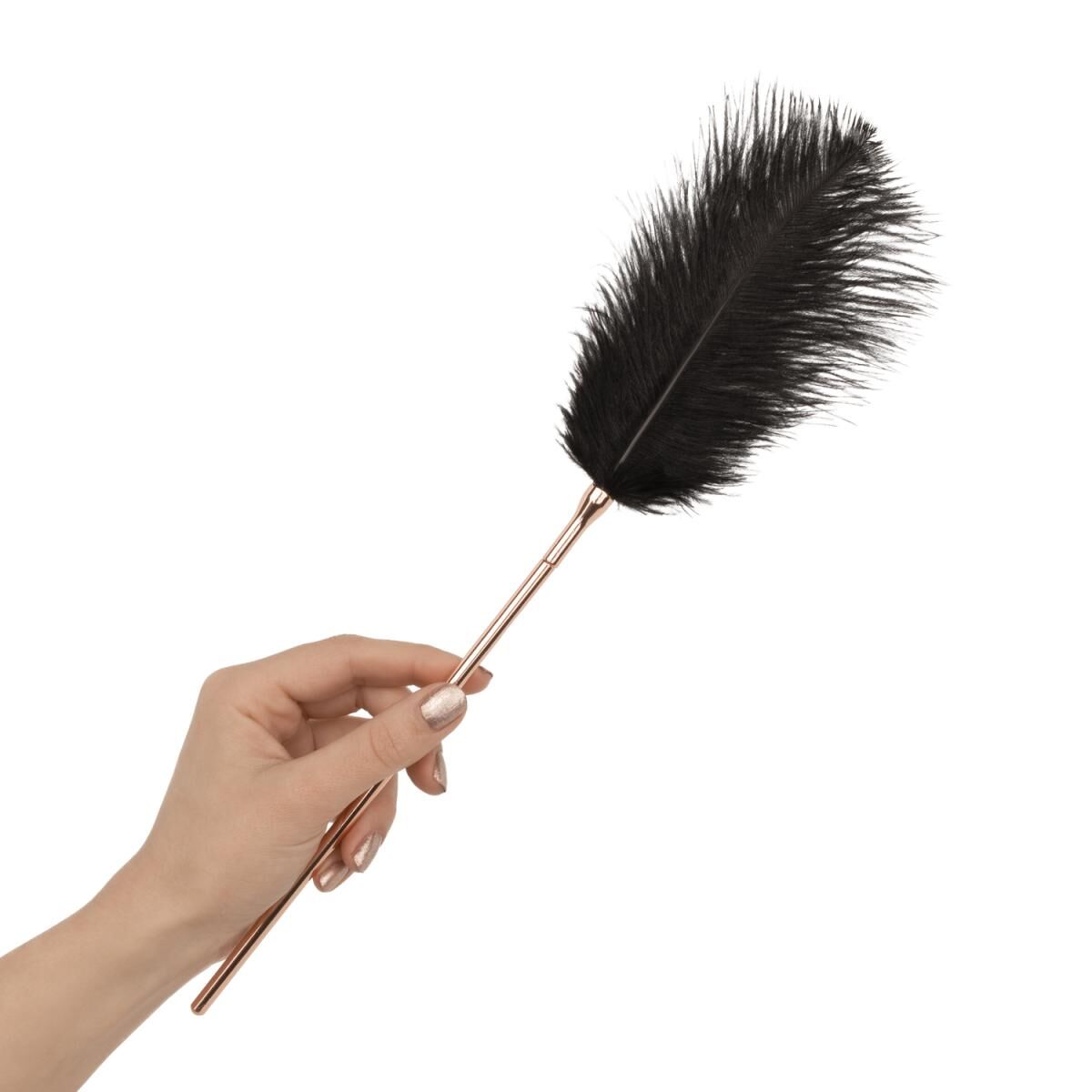 Лоскітка з металевим флогером Rosy Gold - Feather Tickler & Whip - Зображення 8