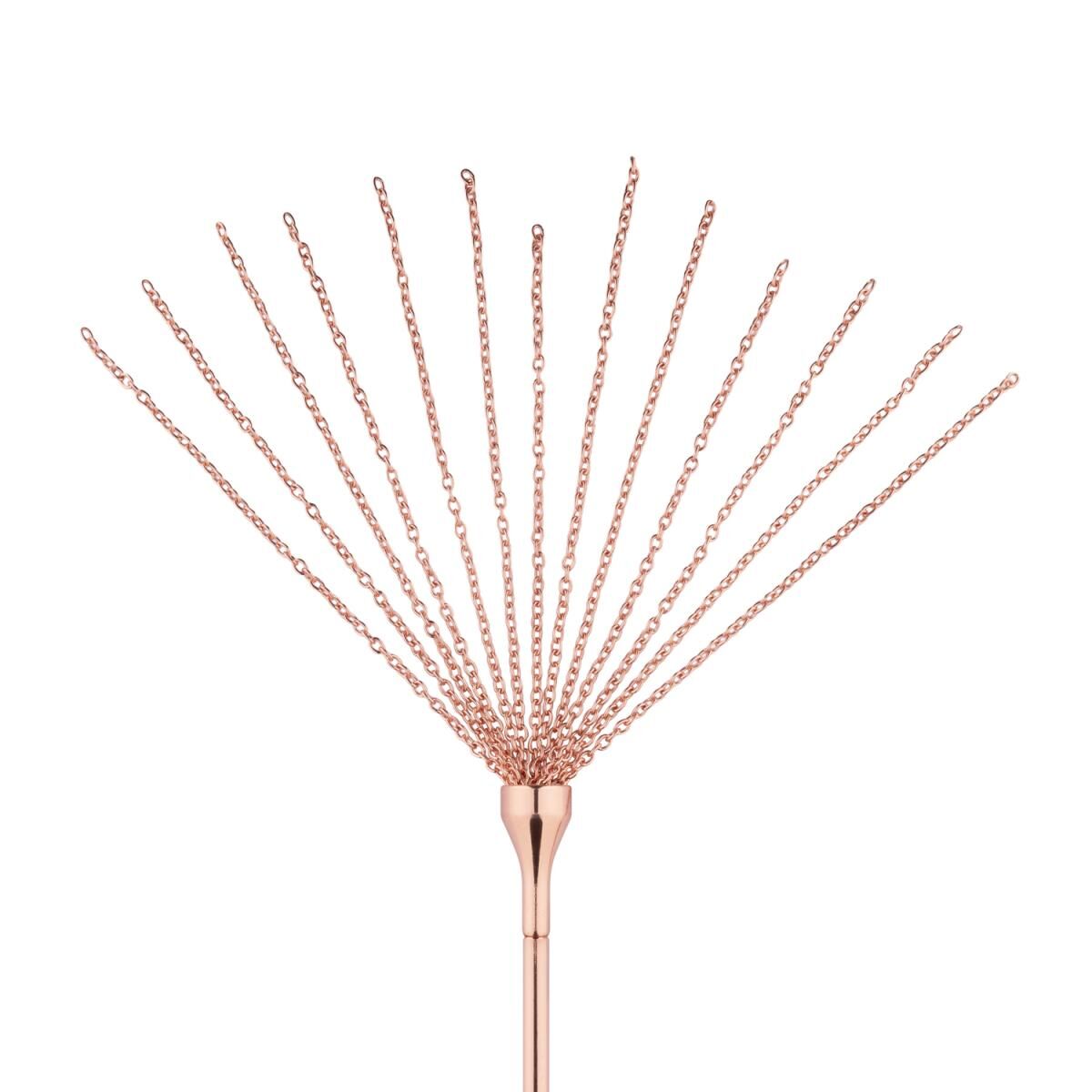 Лоскітка з металевим флогером Rosy Gold - Feather Tickler & Whip - Зображення 7