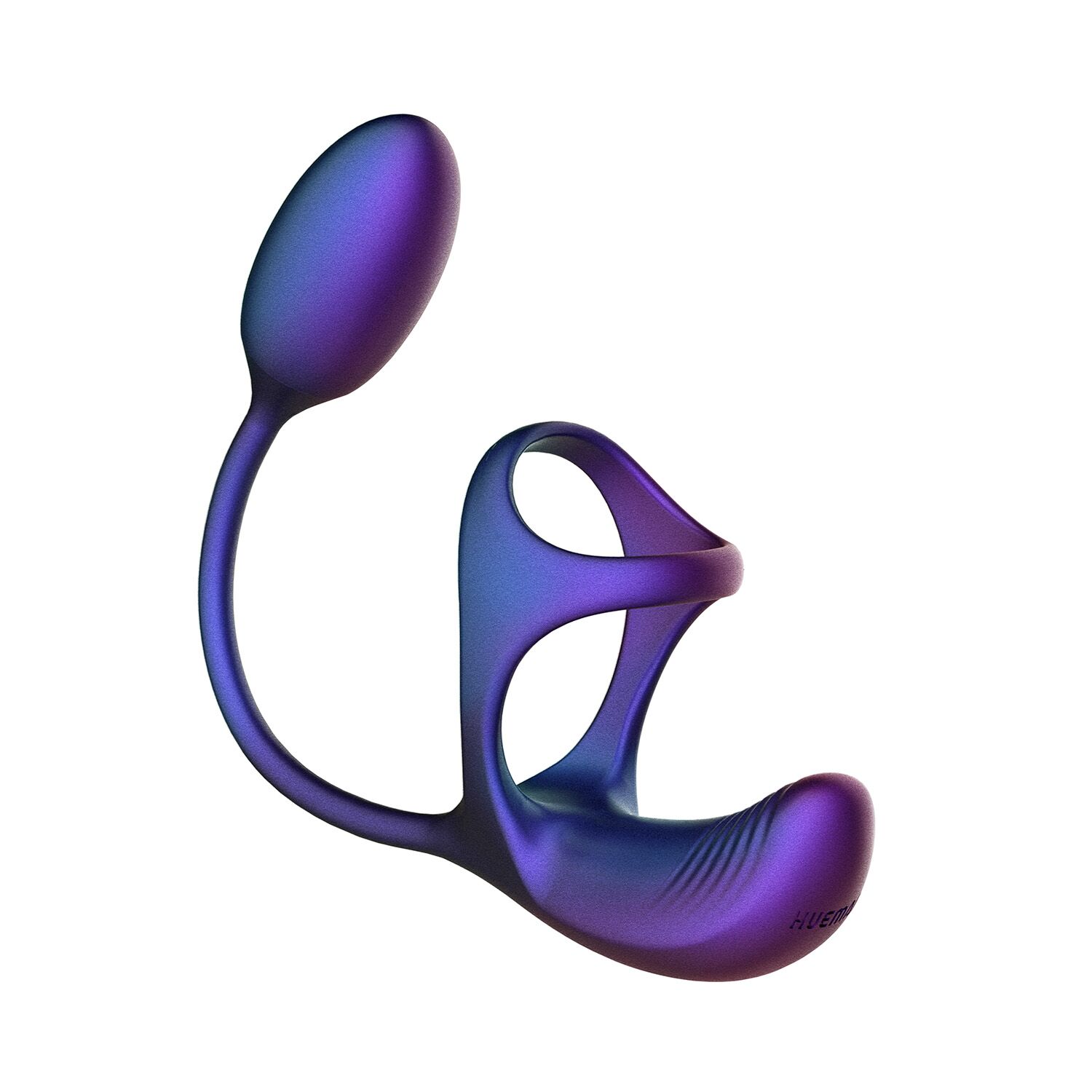 Віброяйце з ерекційним кільцем Hueman Halo Orbit, масаж яєчок, пульт ДК - Зображення 4