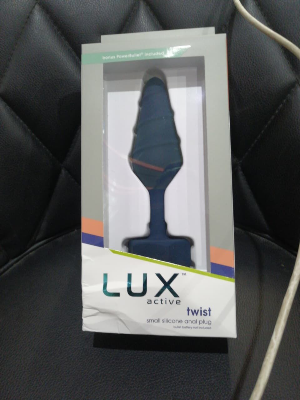 Анальна пробка Lux Active Twist Plug Small Blue (м'яте паковання!!!) - Зображення 2