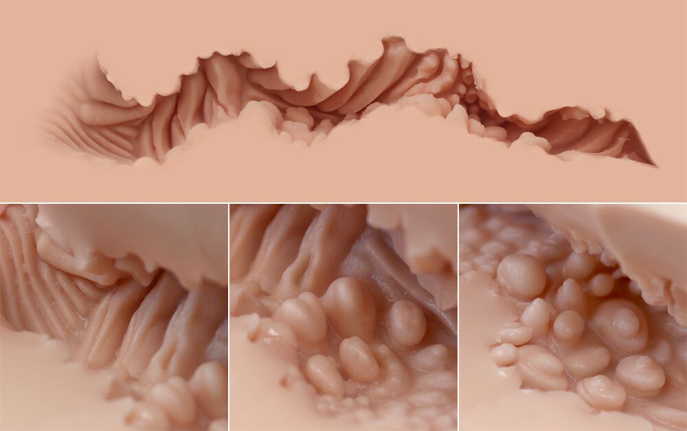 Мастурбатор-півторс Naked Factory LAURA, вагіна + анус, дуже реалістичний, наскрізний - Зображення 5