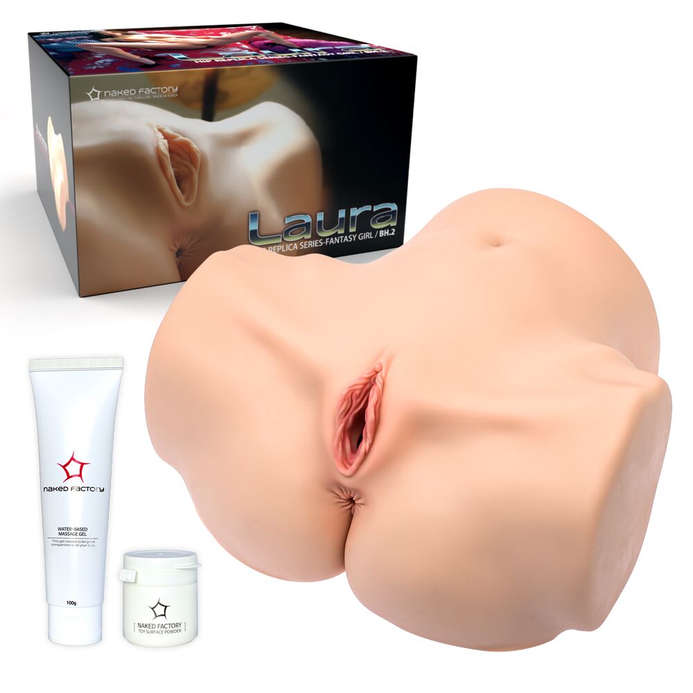 Мастурбатор-півторс Naked Factory LAURA, вагіна + анус, дуже реалістичний, наскрізний - Зображення 12