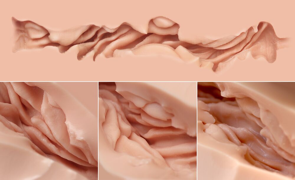 Мастурбатор-торс Naked Factory JESSICA B TYPE, природні груди, дуже реалістичний, наскрізний - Зображення 5