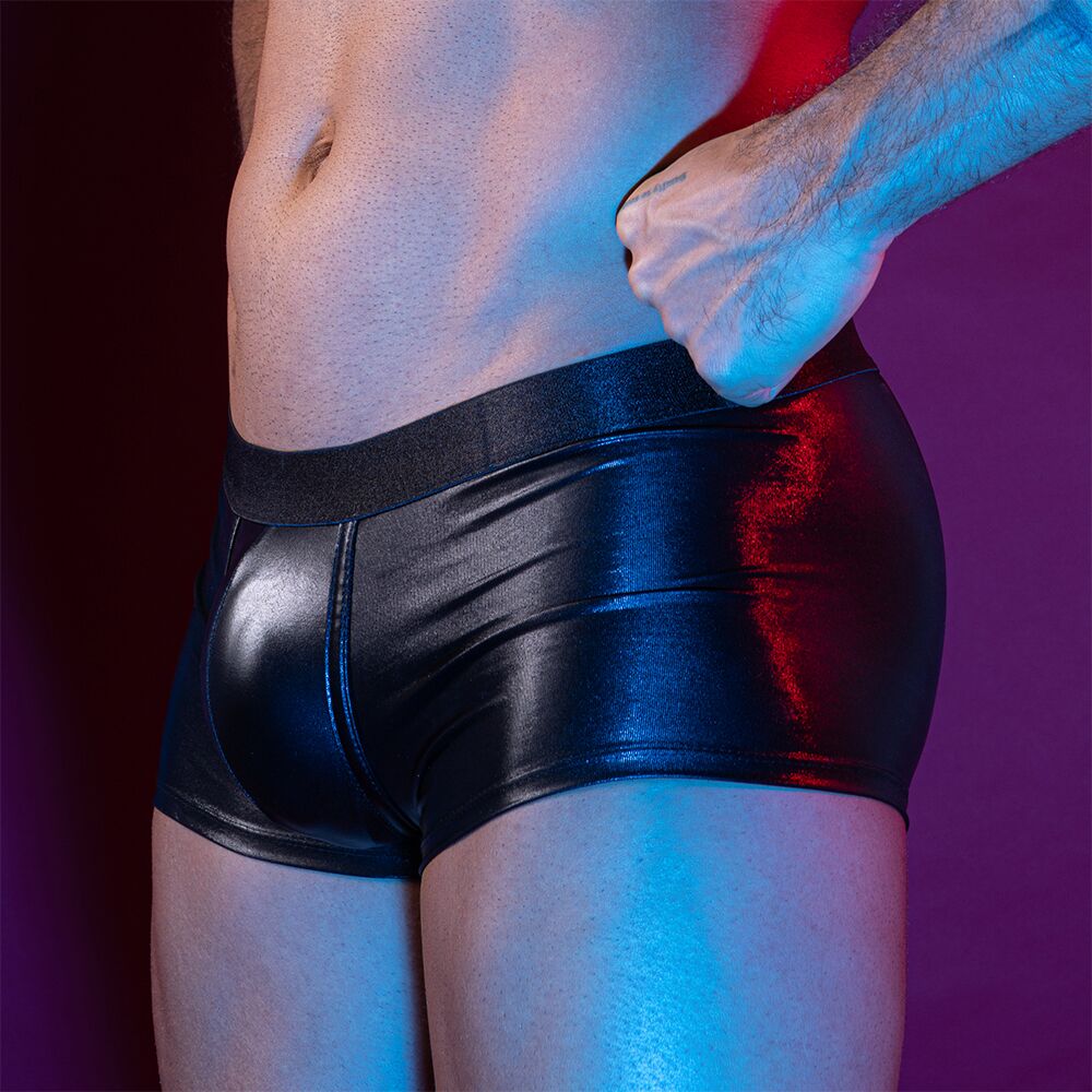 Еротичні чоловічі лакові труси зі шнурівкою JSY 9119T One Size - Зображення 2