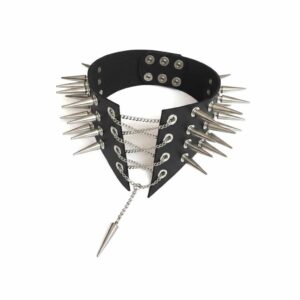 Чокер-комір з шипами Art of Sex - Ariadne, екошкіра, колір чорний, XS-M