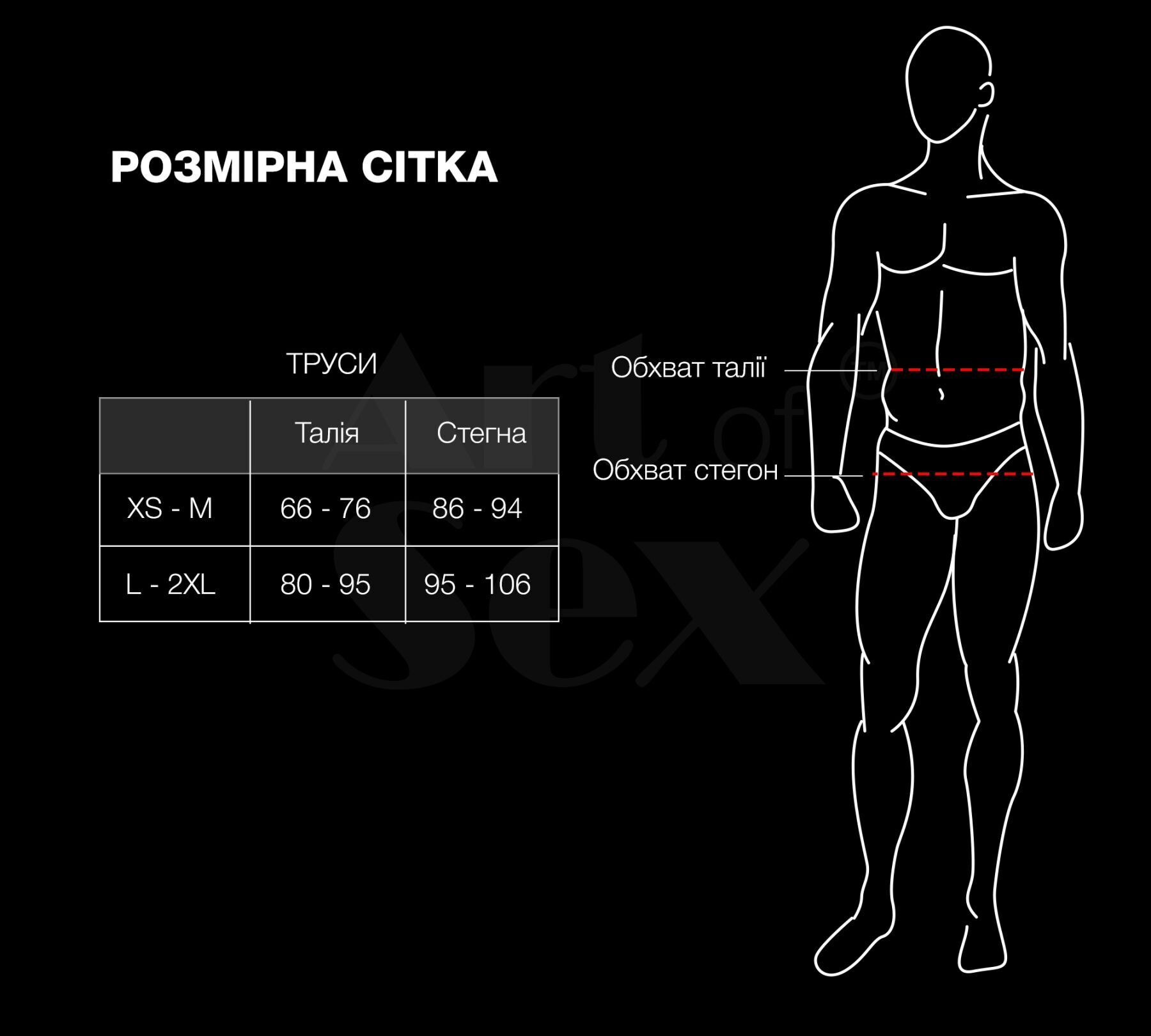 Чоловічі труси з сітки Art of Sex — Demir, колір чорний, розмір XS-M - Зображення 4