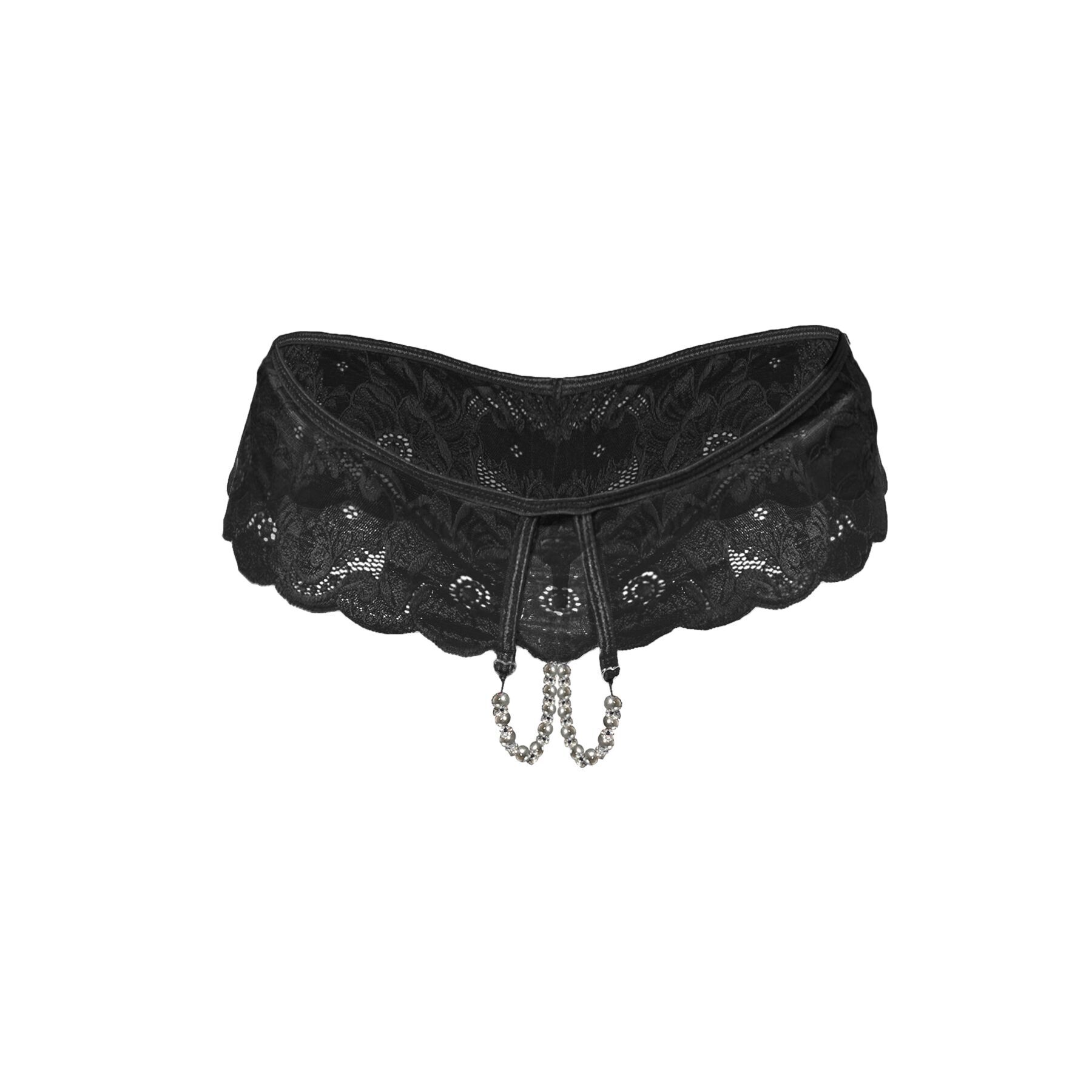 Сексуальні відкриті трусики Art of Sex - Isabell, колір чорний, розмір L-2XL - Зображення 2