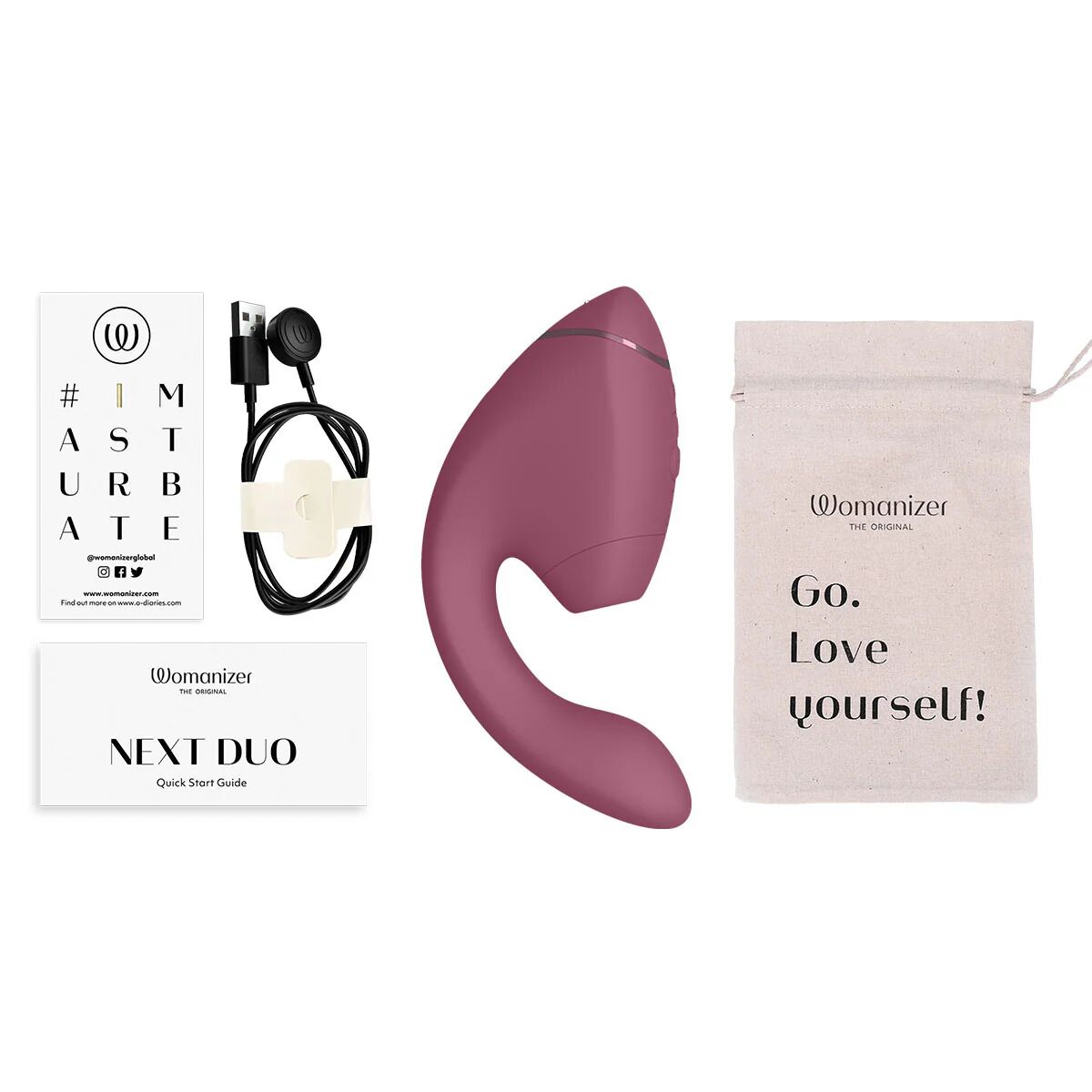 Подвійний вакуумний кліторальний стимулятор з вібрацією Womanizer Next Duo - Dusky Pink - Зображення 12