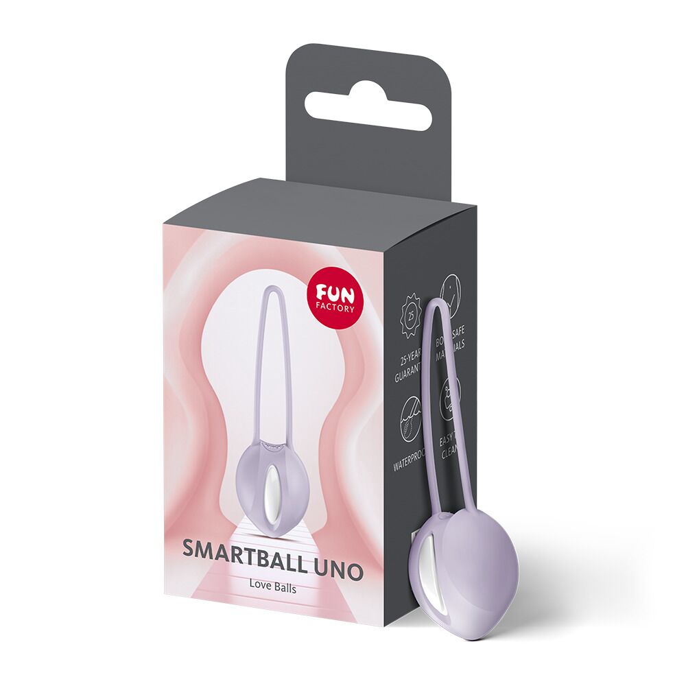 Вагінальна кулька Fun Factory SMARTBALL UNO Purple, одинарна, діаметр 3,6 см - Зображення 7