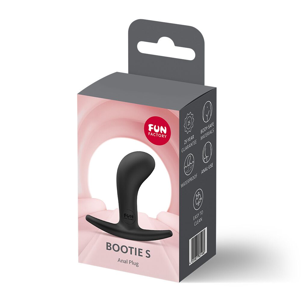Анальна пробка Fun Factory BOOTIE S Black, діаметр 2,8 см, тонкий обмежувач - Зображення 4