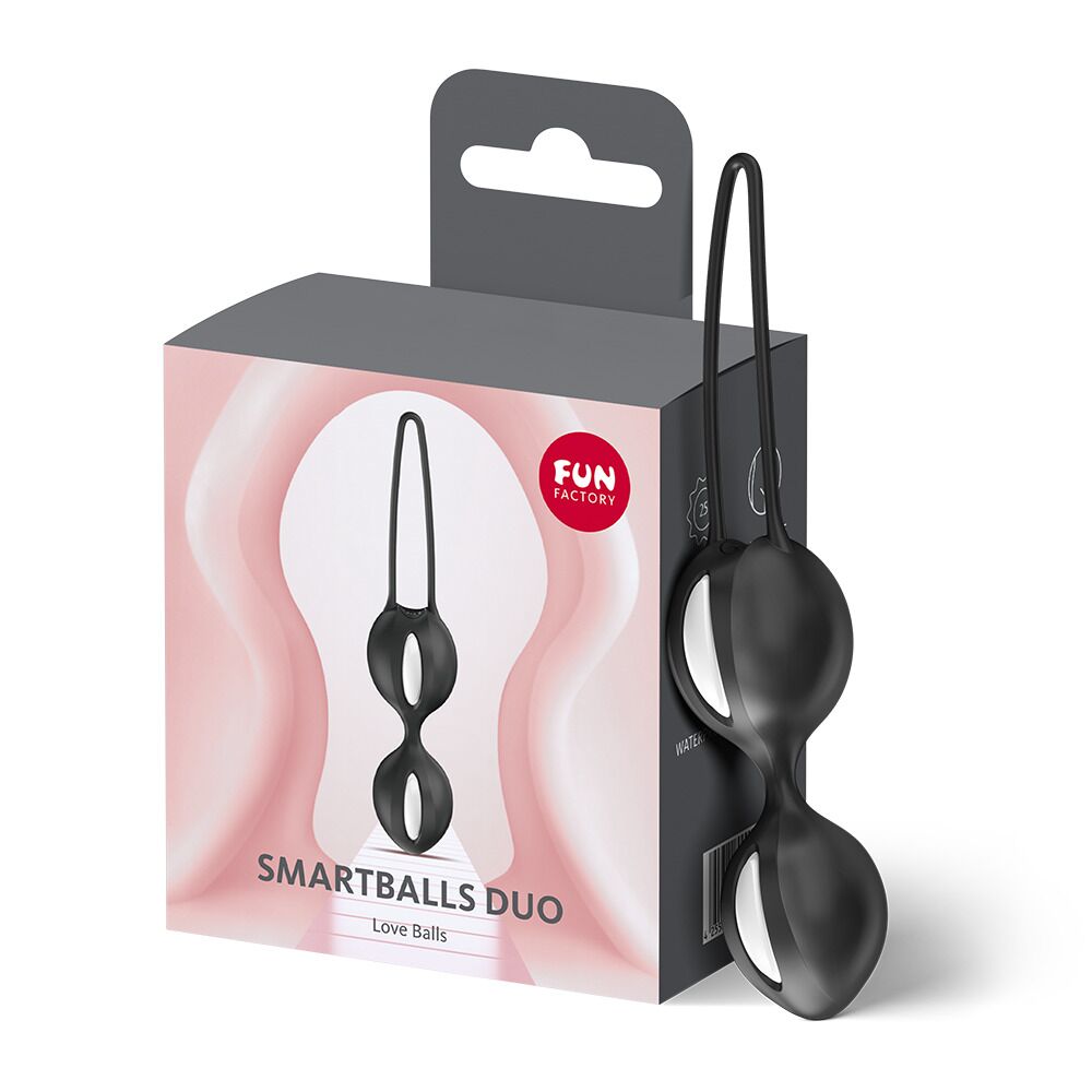 Вагінальні кульки Fun Factory SMARTBALLS DUO Black, 2 шт, діаметр 3,2 та 3,6 см - Зображення 7