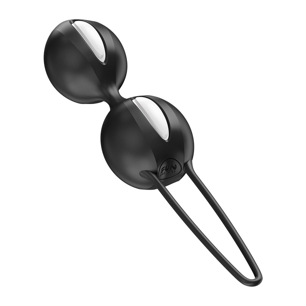 Вагінальні кульки Fun Factory SMARTBALLS DUO Black, 2 шт, діаметр 3,2 та 3,6 см - Зображення 3