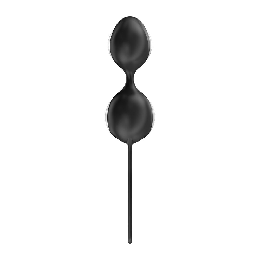 Вагінальні кульки Fun Factory SMARTBALLS DUO Black, 2 шт, діаметр 3,2 та 3,6 см - Зображення 4