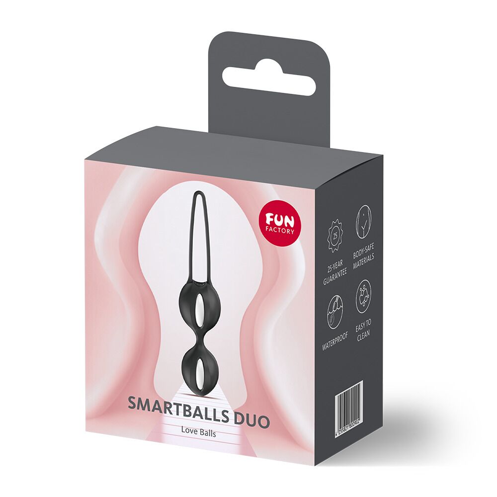 Вагінальні кульки Fun Factory SMARTBALLS DUO Black, 2 шт, діаметр 3,2 та 3,6 см - Зображення 8