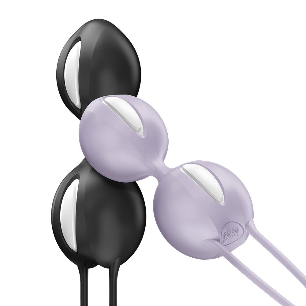 Вагінальні кульки Fun Factory SMARTBALLS DUO Purple, 2 шт, діаметр 3,2 та 3,6 см - Зображення 9