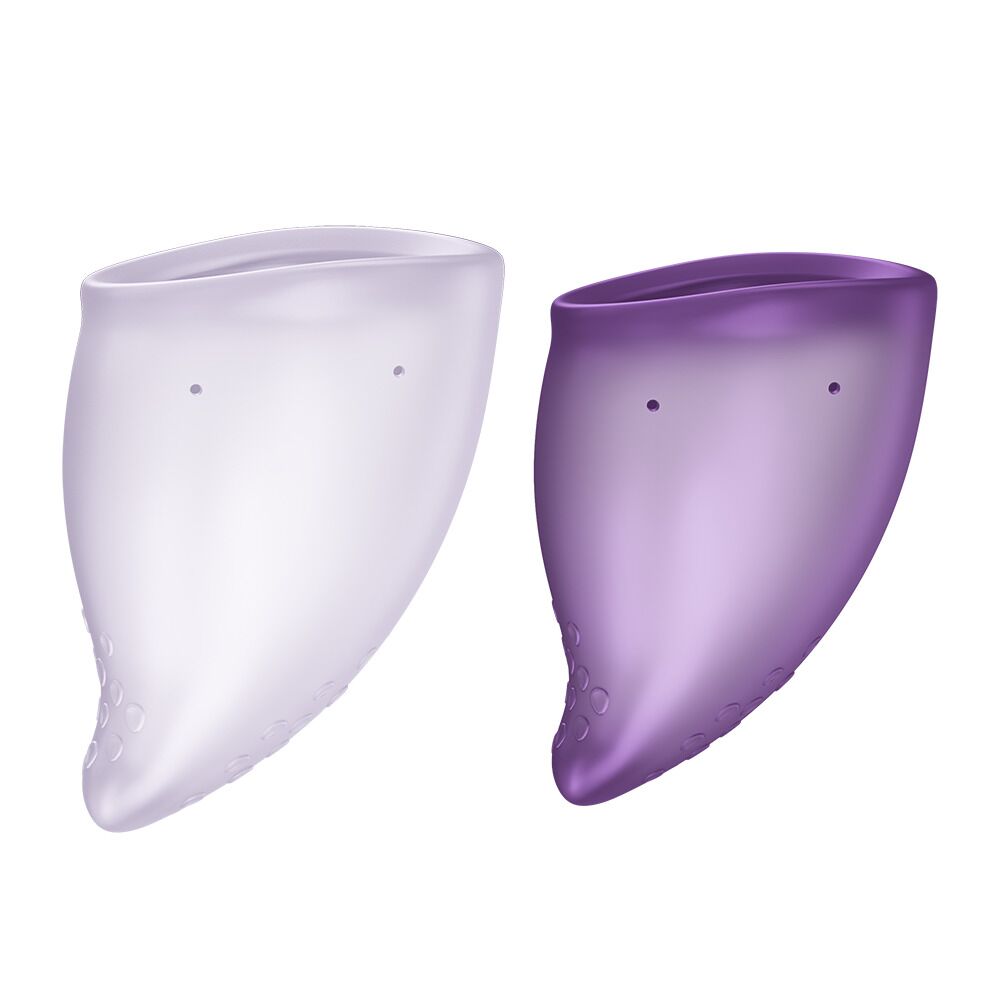 Набір менструальних чаш Fun Factory FUN CUP EXPLORE KIT, 2 шт, Multicolored Violet, об’єми 20 та 30 мл - Зображення 2
