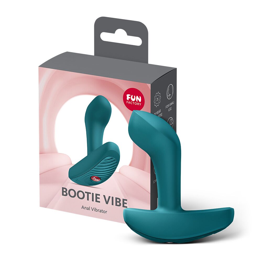 Анальна пробка Fun Factory Bootie Vibe Bottle Green - Зображення 8