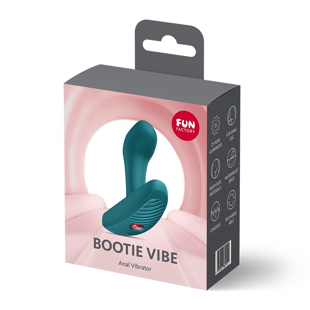 Анальна пробка Fun Factory Bootie Vibe Bottle Green - Зображення 9