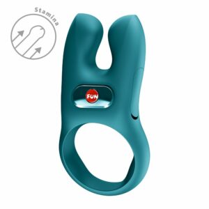 Ерекційне віброкільце з подвійною стимуляцією клітора Fun Factory NŌS CLASSIC Bottle Green, 2 мотори