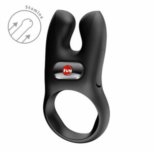 Ерекційне віброкільце з подвійною стимуляцією клітора Fun Factory NŌS CLASSIC Black, 2 мотори