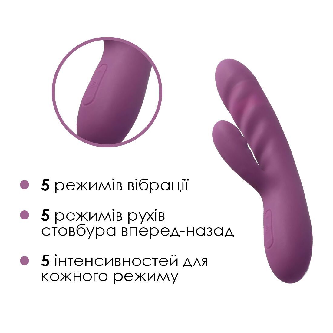 Вібратор-кролик Svakom Avery Lilac (м'яте паковання!!!) - Зображення 4