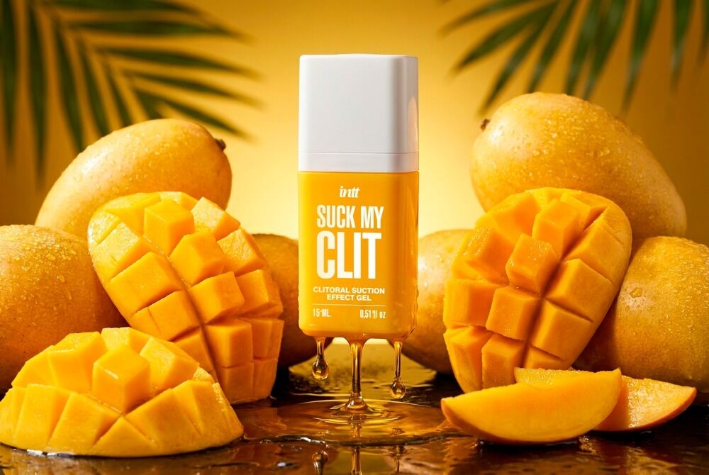 Смоктайзер для клітора Intt Suck My Clit Tropical Mango (15 мл), манго, гель з ефектом посмоктування - Зображення 8