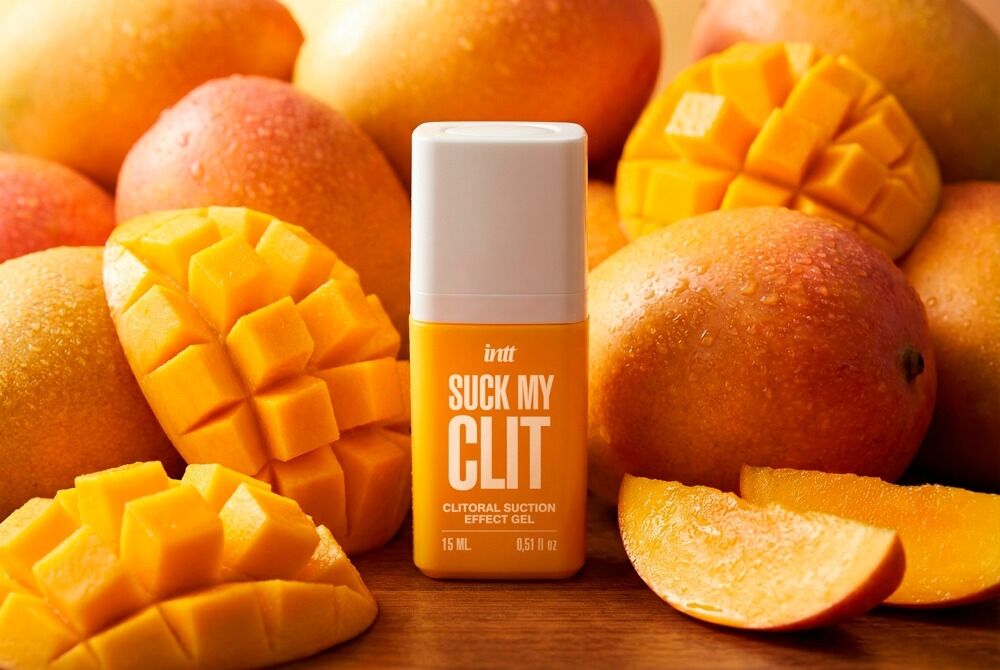 Смоктайзер для клітора Intt Suck My Clit Tropical Mango (15 мл), манго, гель з ефектом посмоктування - Зображення 6