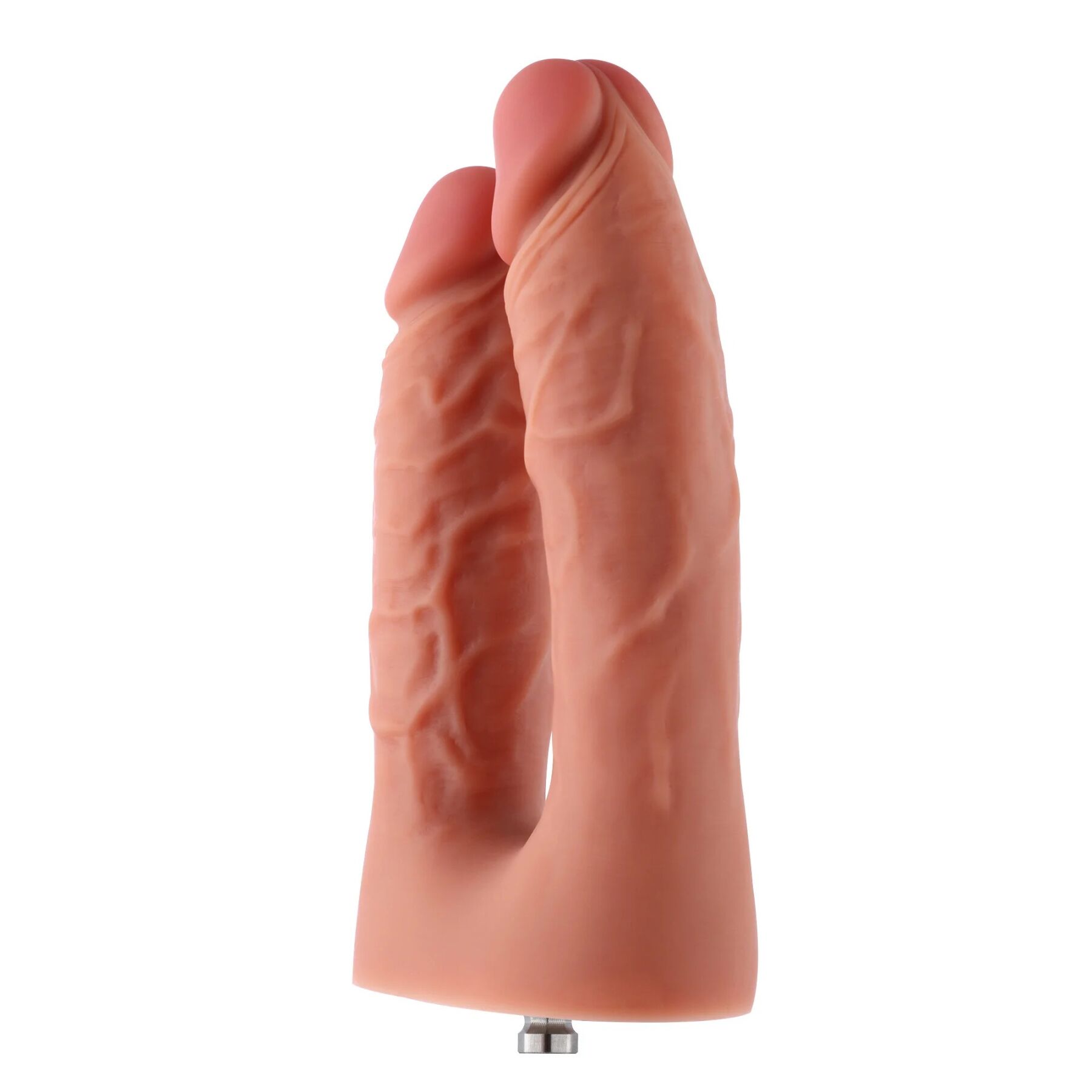Подвійний фалоімітатор для секс-машин Hismith Silicone Double Penetrator Dildo, система KlicLok - Зображення 5