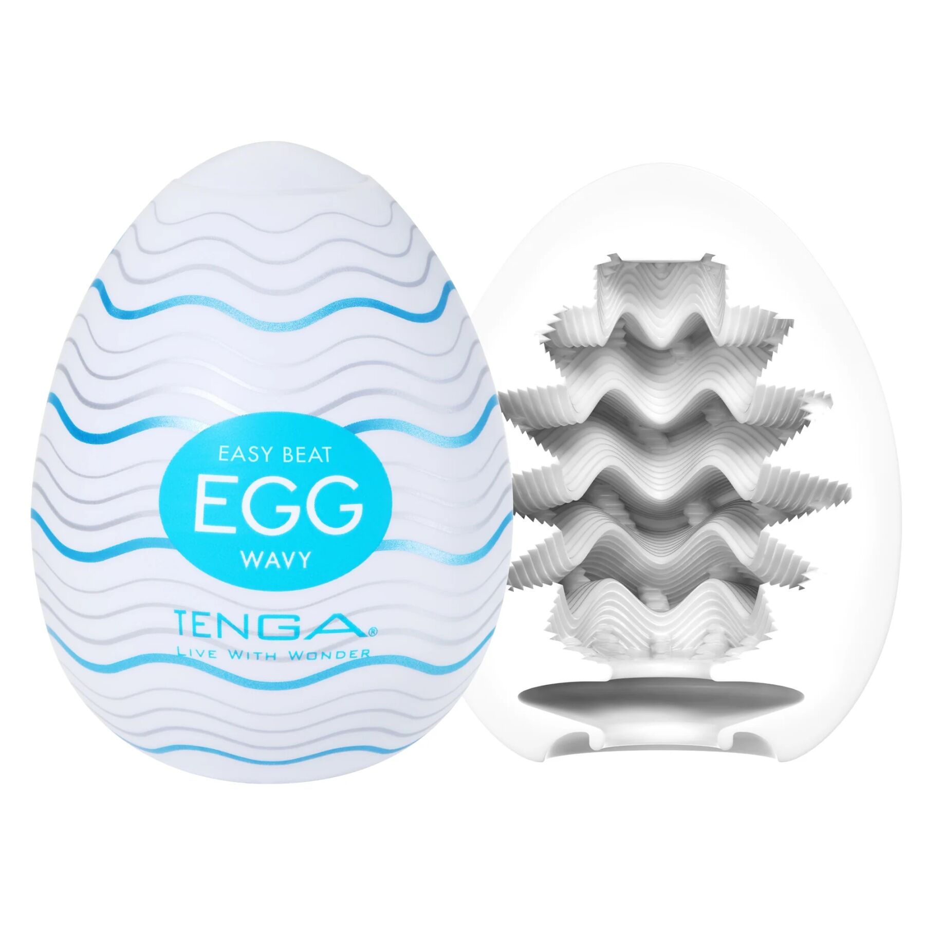 Мастурбатор-яйце Tenga Egg Wavy - Зображення 2