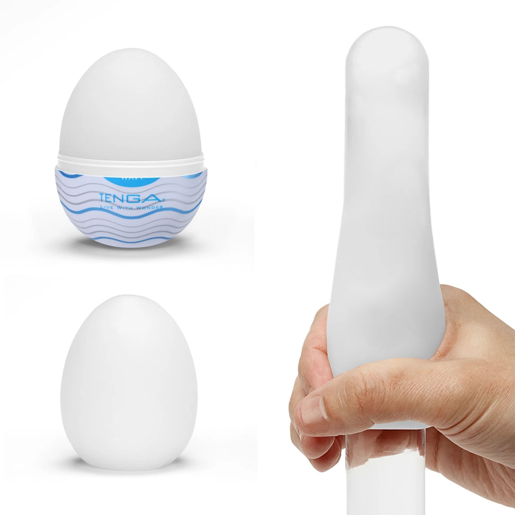 Мастурбатор-яйце Tenga Egg Wavy - Зображення 4