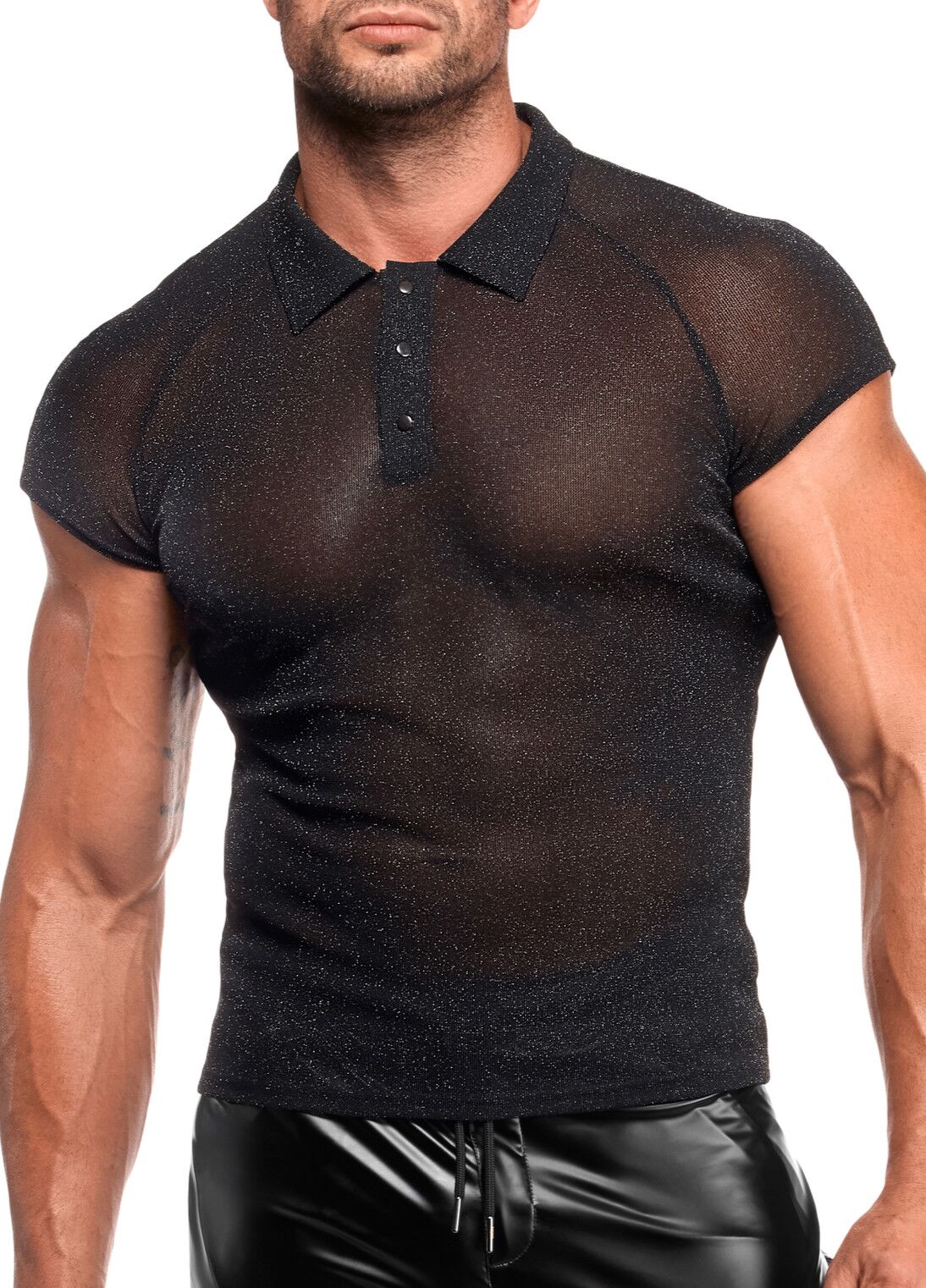 Чоловіче поло Noir Handmade H082 Onyx veil polo XL - Зображення 4