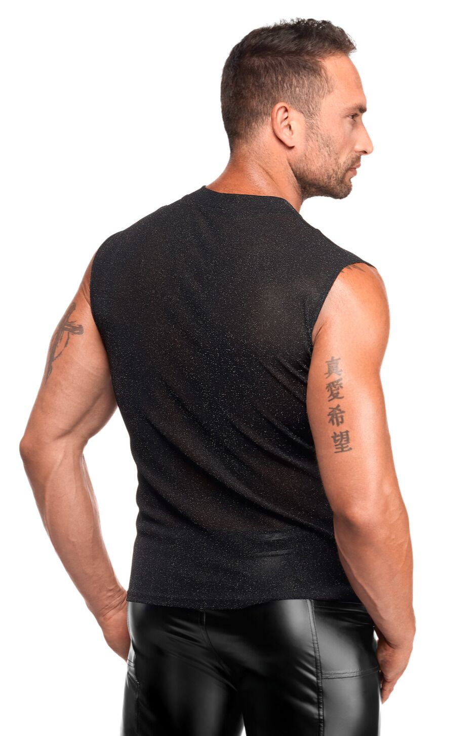 Чоловіча футболка Noir Handmade H083 Onyx skin tank XL - Зображення 2