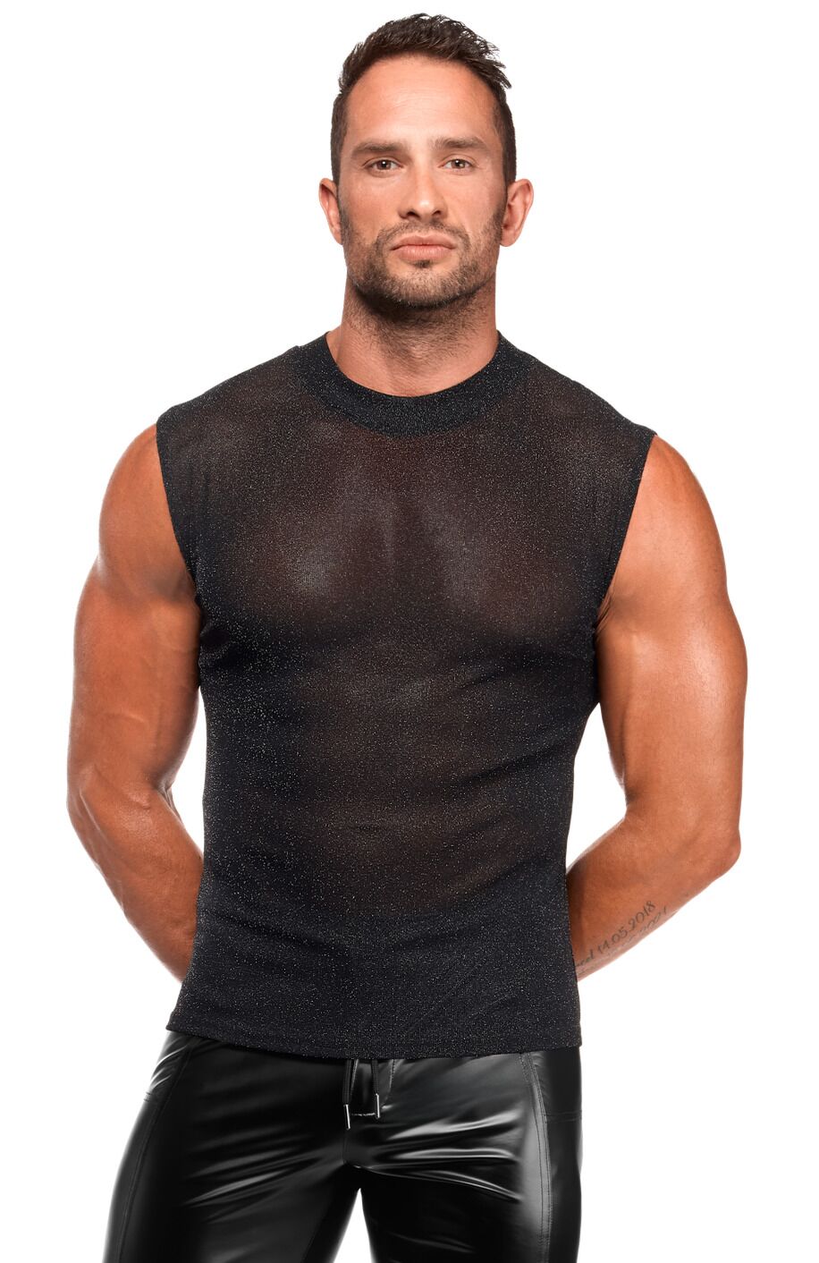 Чоловіча футболка Noir Handmade H083 Onyx skin tank XL - Зображення 3