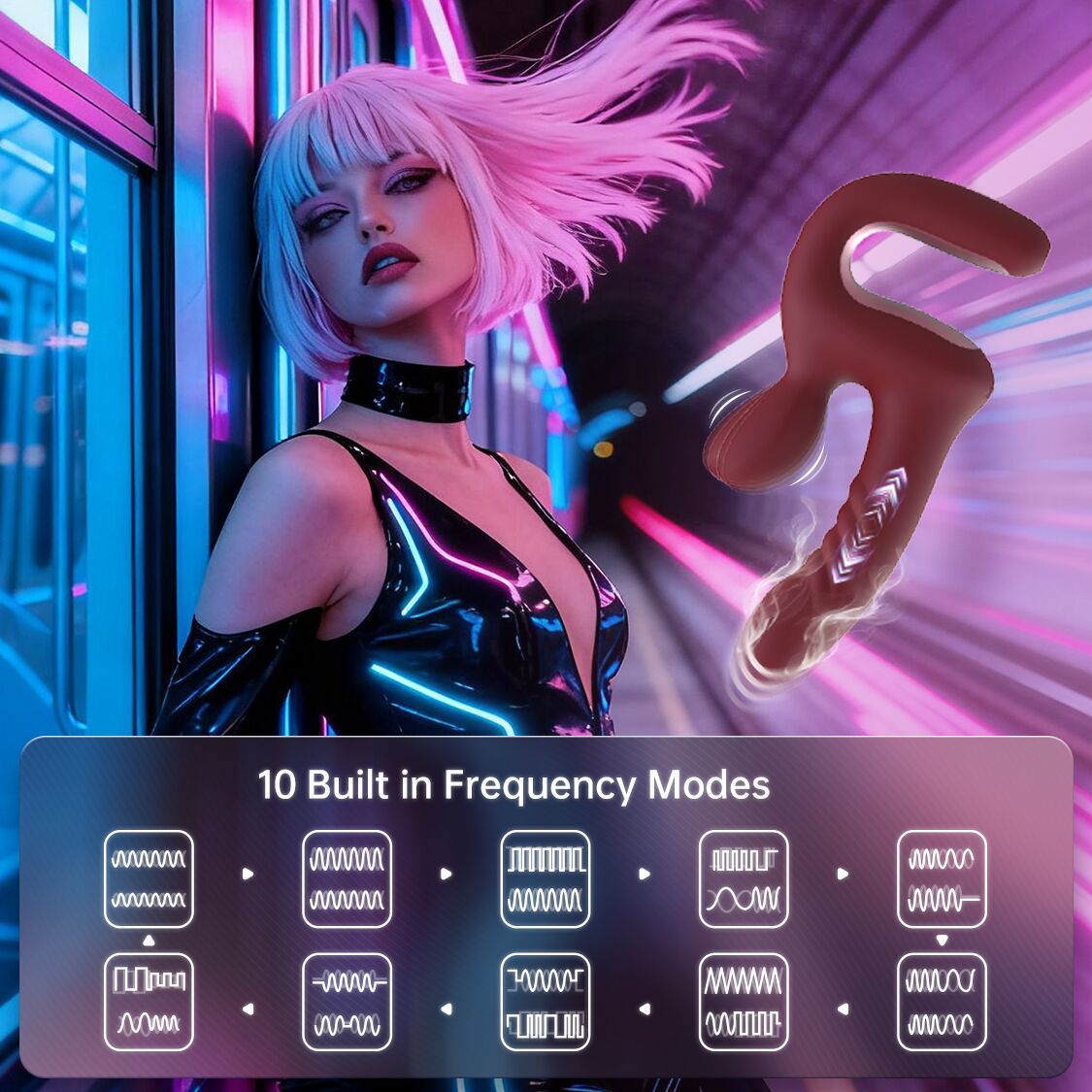 Смарт-пульсатор Magic Motion Magic Duet Bordeaux, 10 режимів пульсацій, 10 режимів вибрації - Зображення 16