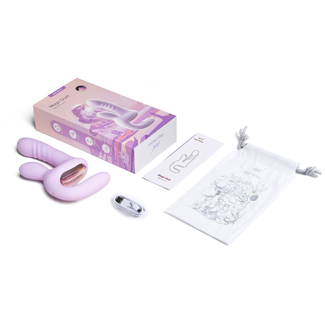 Смарт-пульсатор Magic Motion Magic Duet Purple, 10 режимів пульсацій, 10 режимів вибрації - Зображення 10