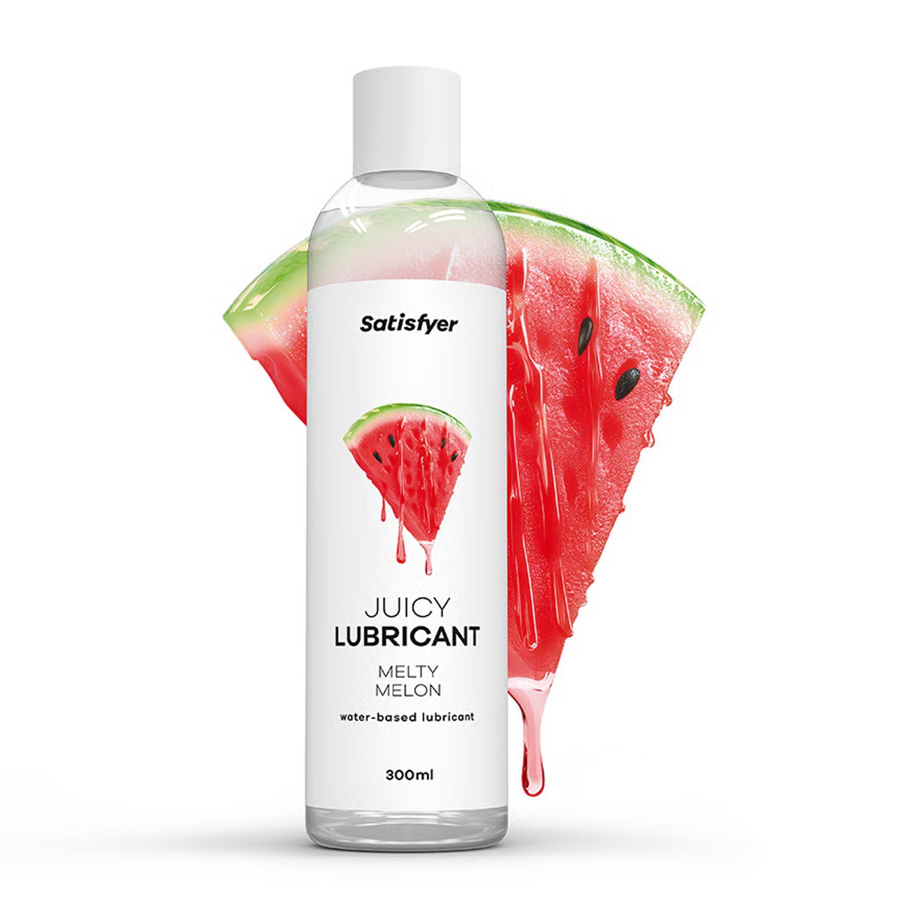 Лубрикант на водній основі Satisfyer Juicy Lubricant Melty Melon 300 мл (м'яте паковання!!!) - Зображення 3