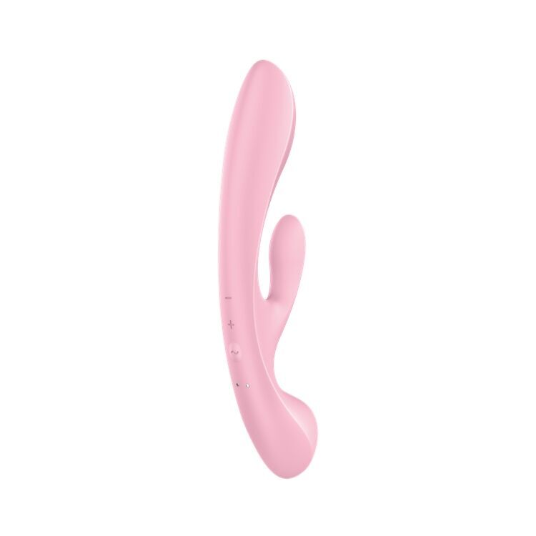 Двосторонній вібратор-кролик Satisfyer Triple Oh Pink (м'яте паковання!!!) - Зображення 6